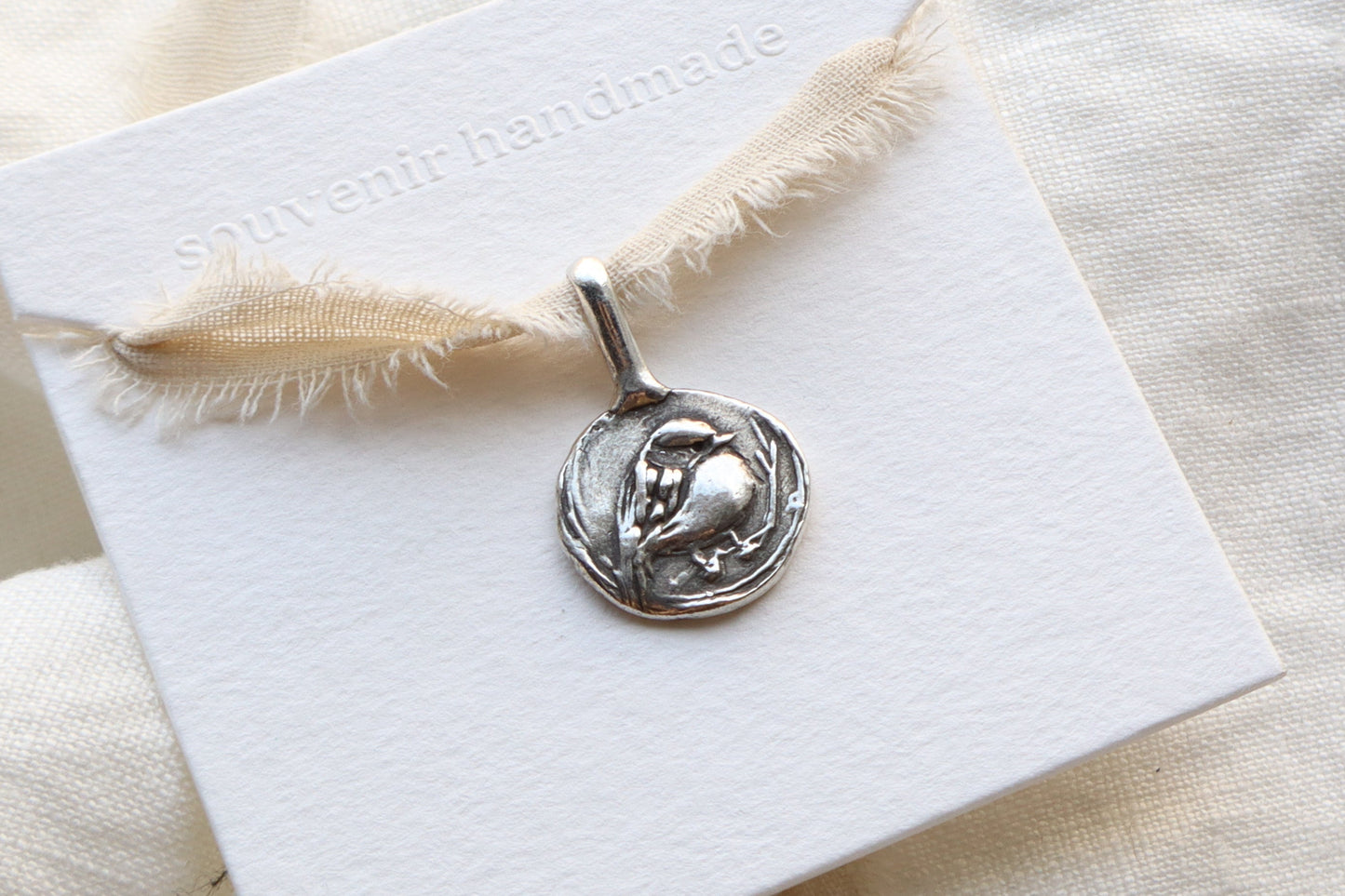 Chickadee Talisman in Sterling silver