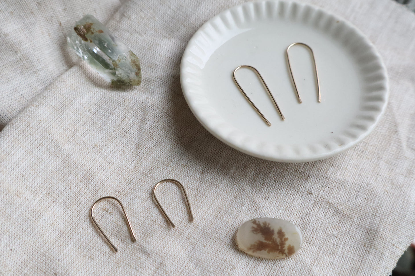 Good luck earrings - 14k gold filled or sterling silver