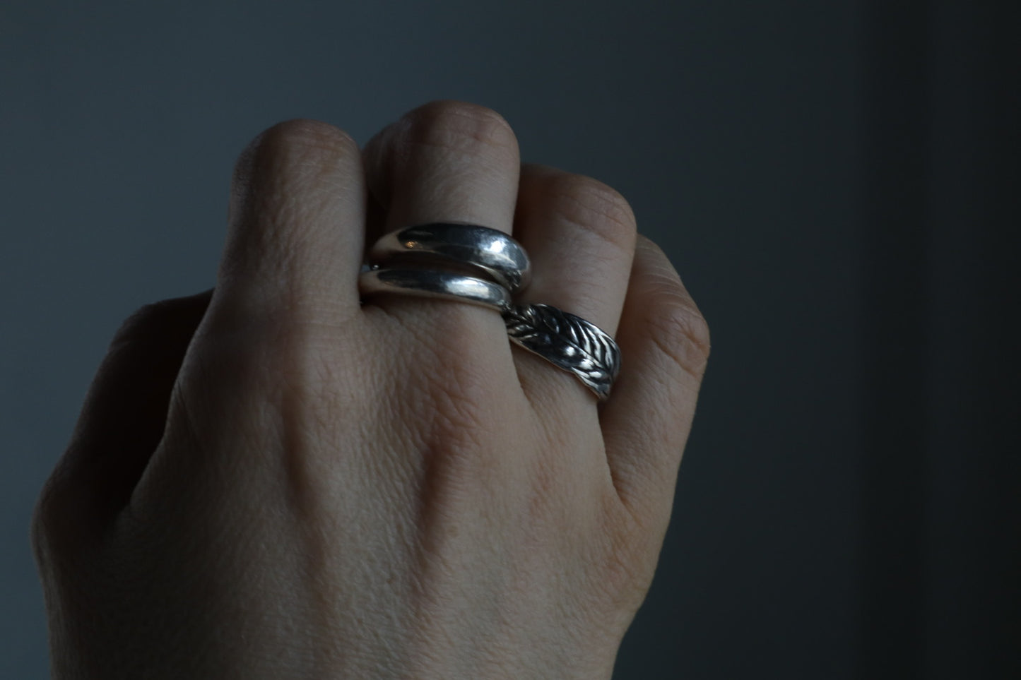 Wheat ring in sterling silver