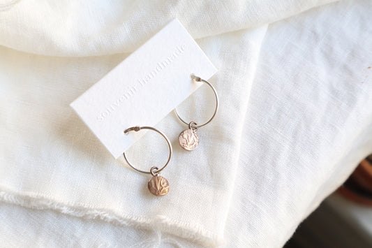 everyday hoops - large - bronze coin