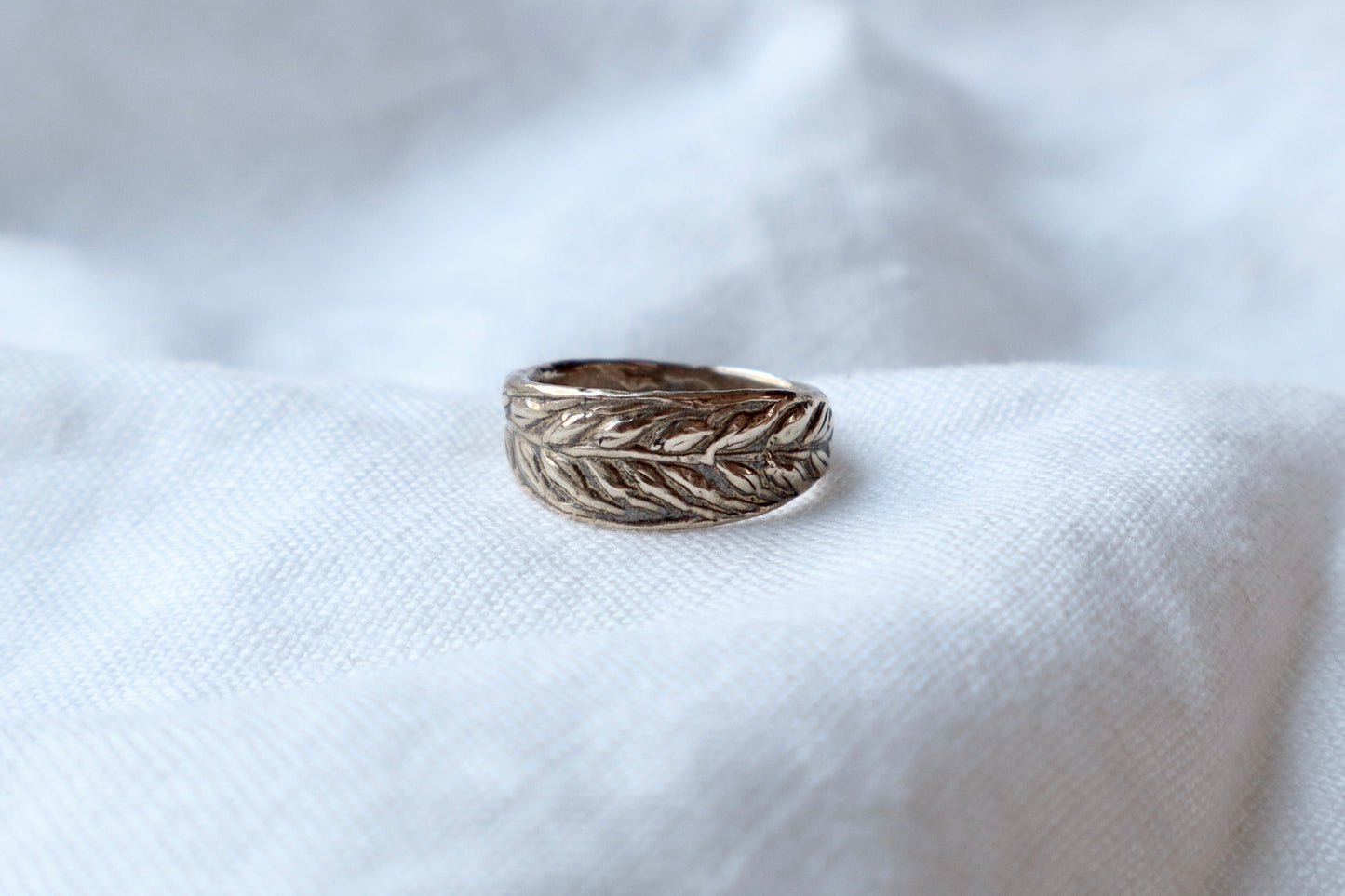 Wheat ring in bronze