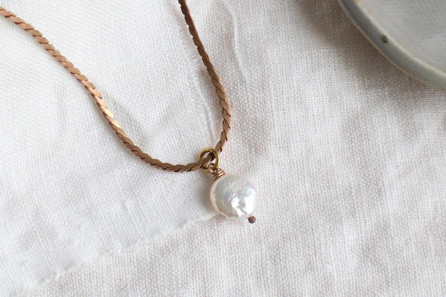 moon pearl necklace
