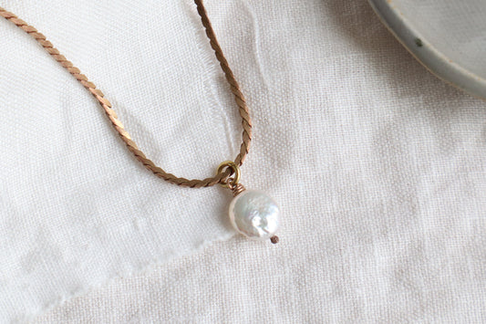 moon pearl necklace
