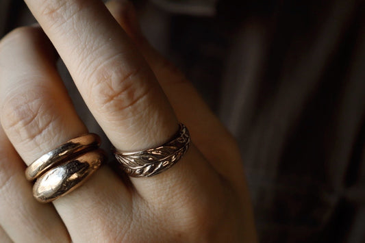 Wheat ring in bronze