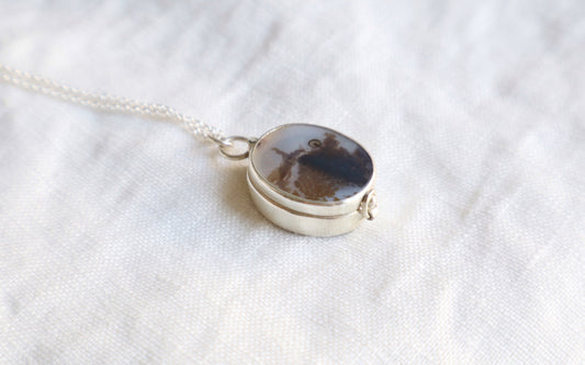 Petite Box Locket Necklace ~one of a kind~