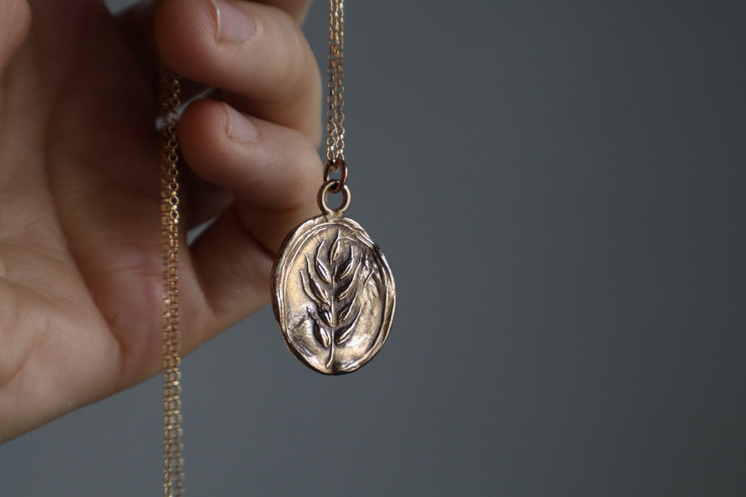 Wheat Talisman - bronze
