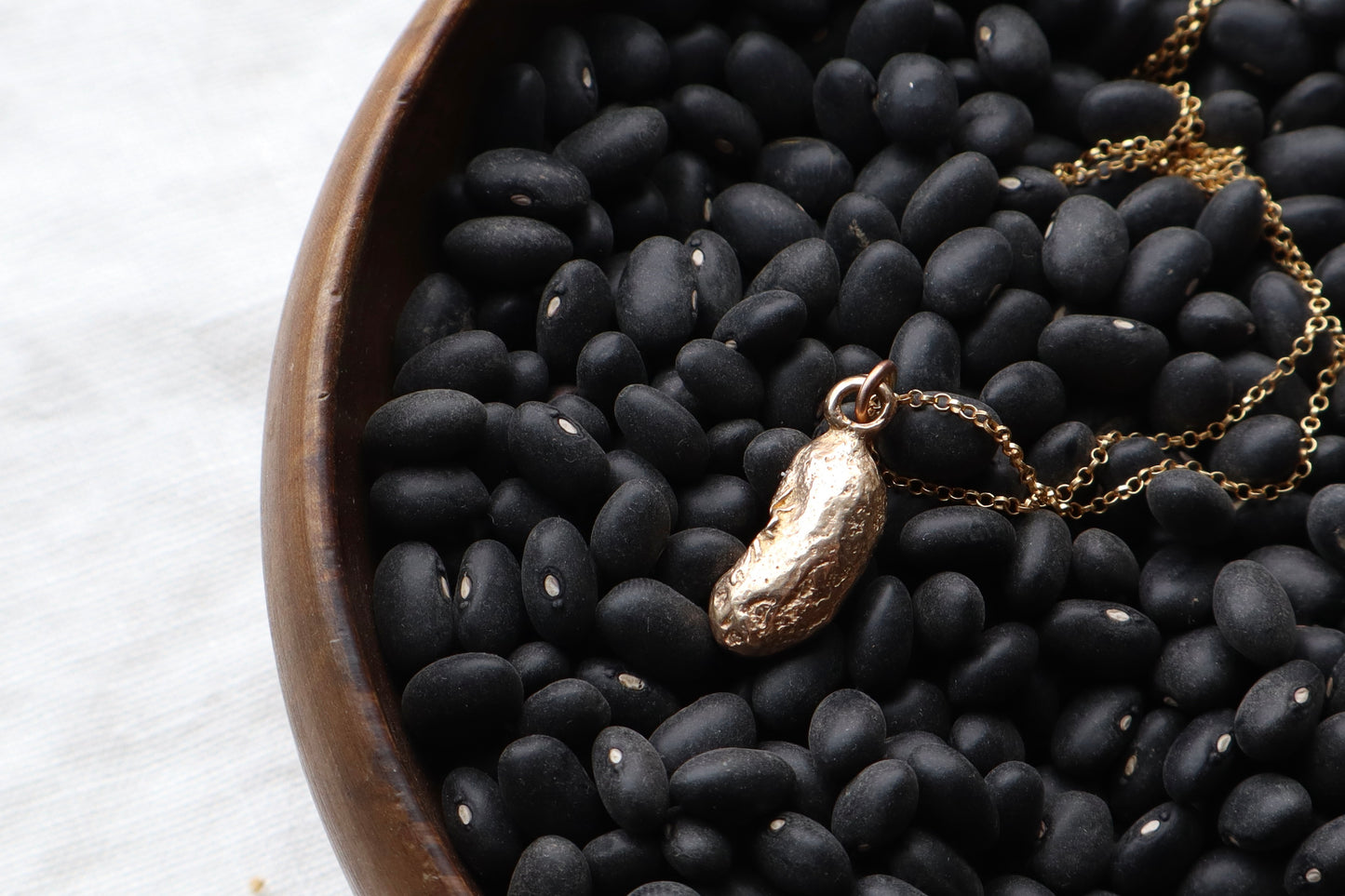 Lucky Bean Talisman - bronze