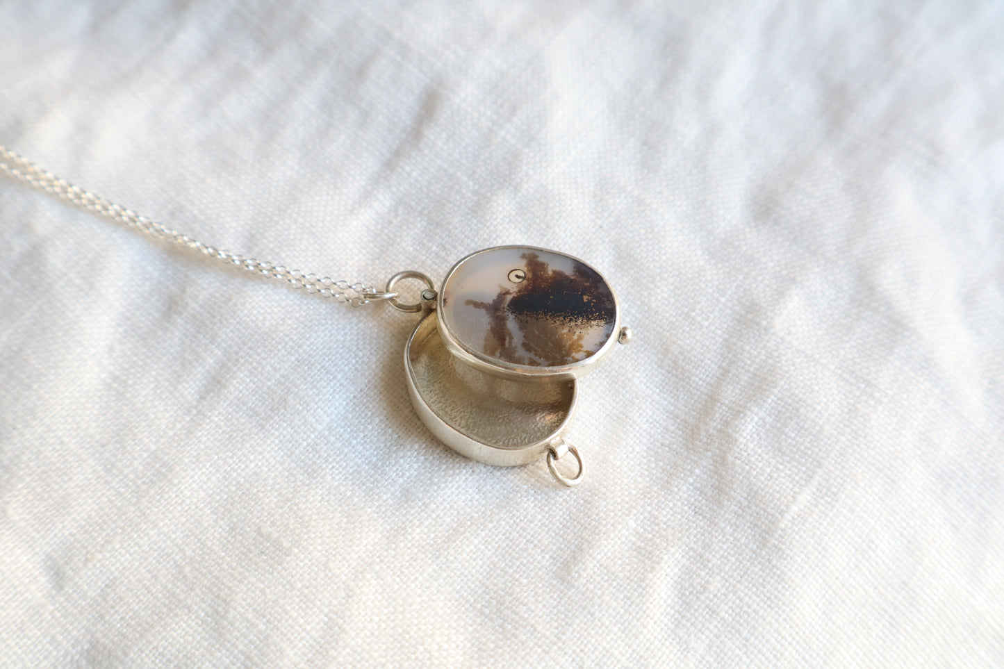 Petite Box Locket Necklace ~one of a kind~