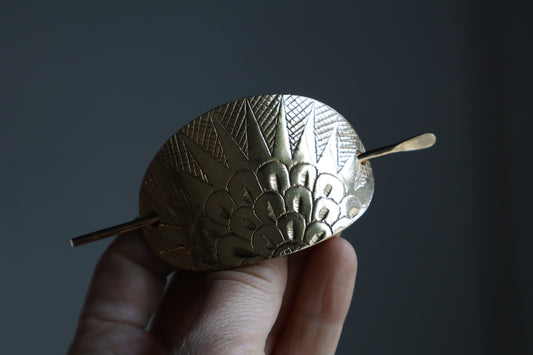 Folk hair slide