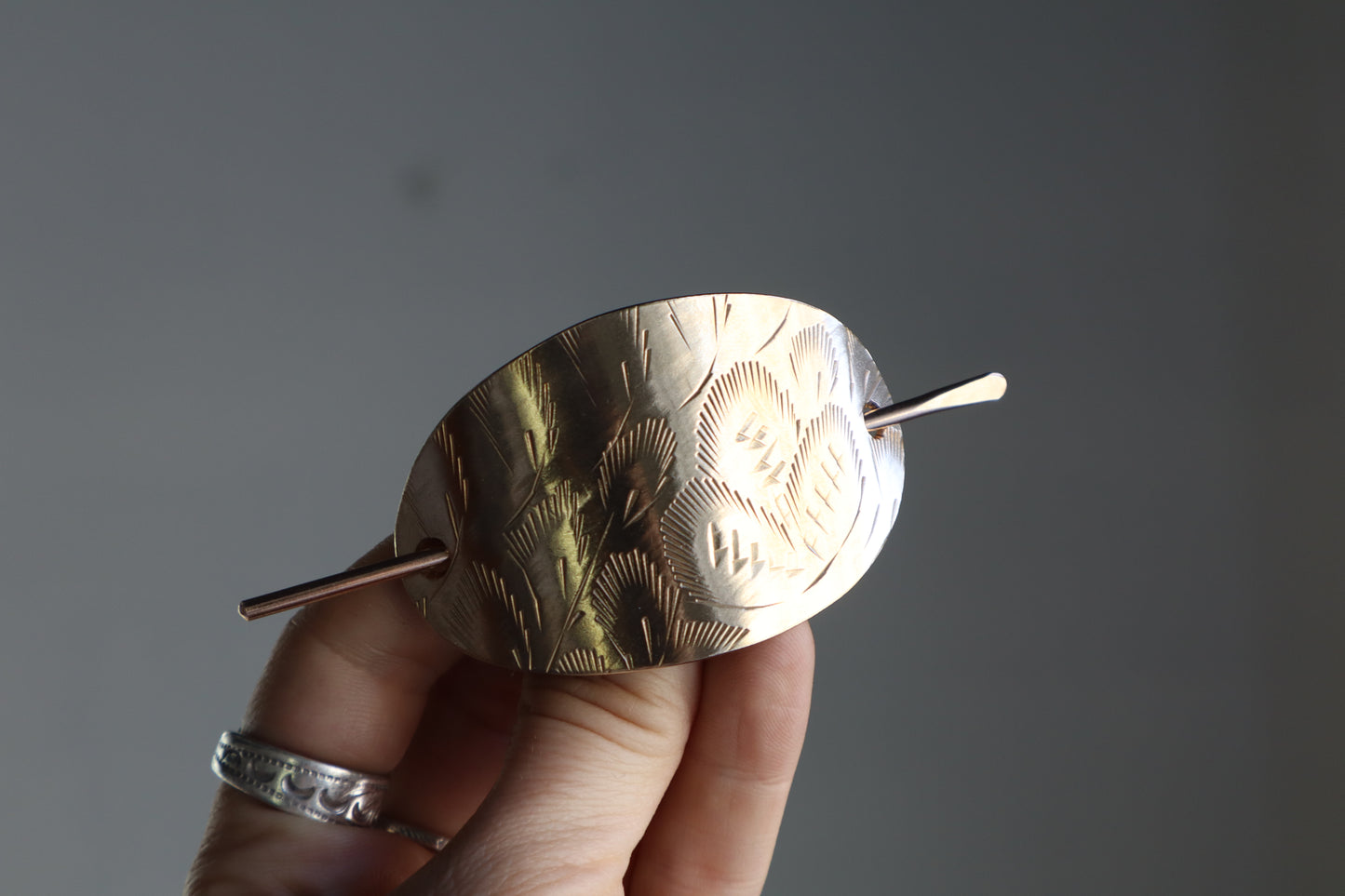 Folk hair slide