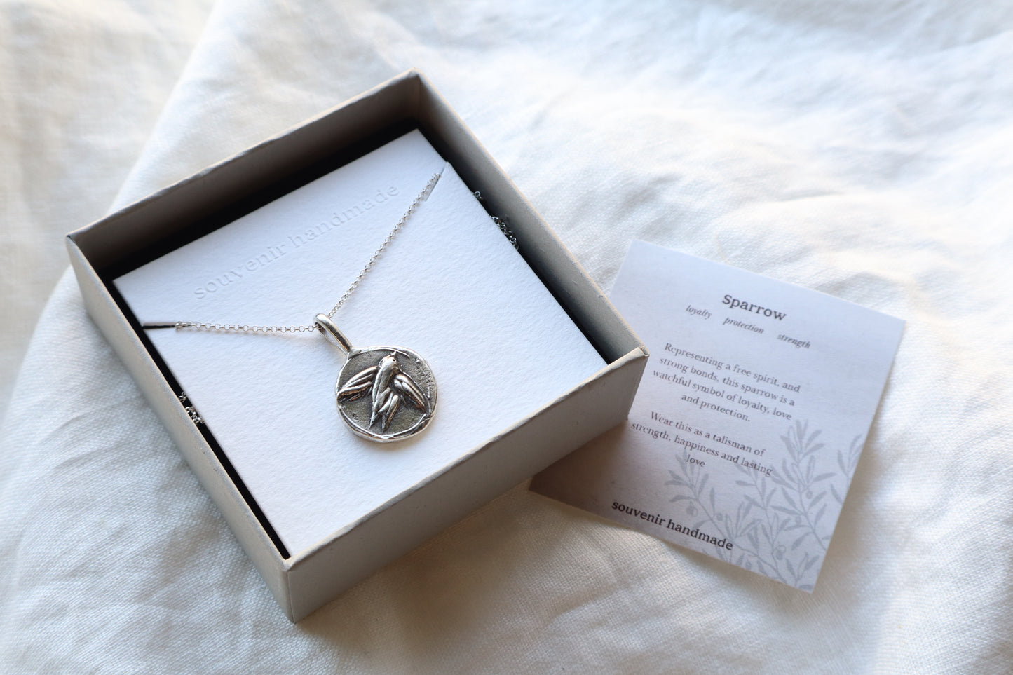 Sparrow Talisman - Sterling silver