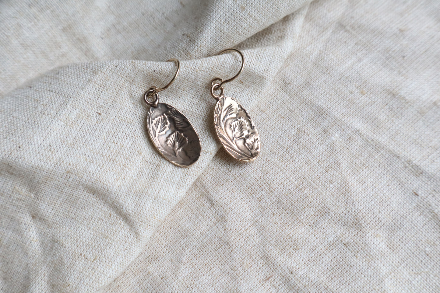 Petal earrings ~bronze~