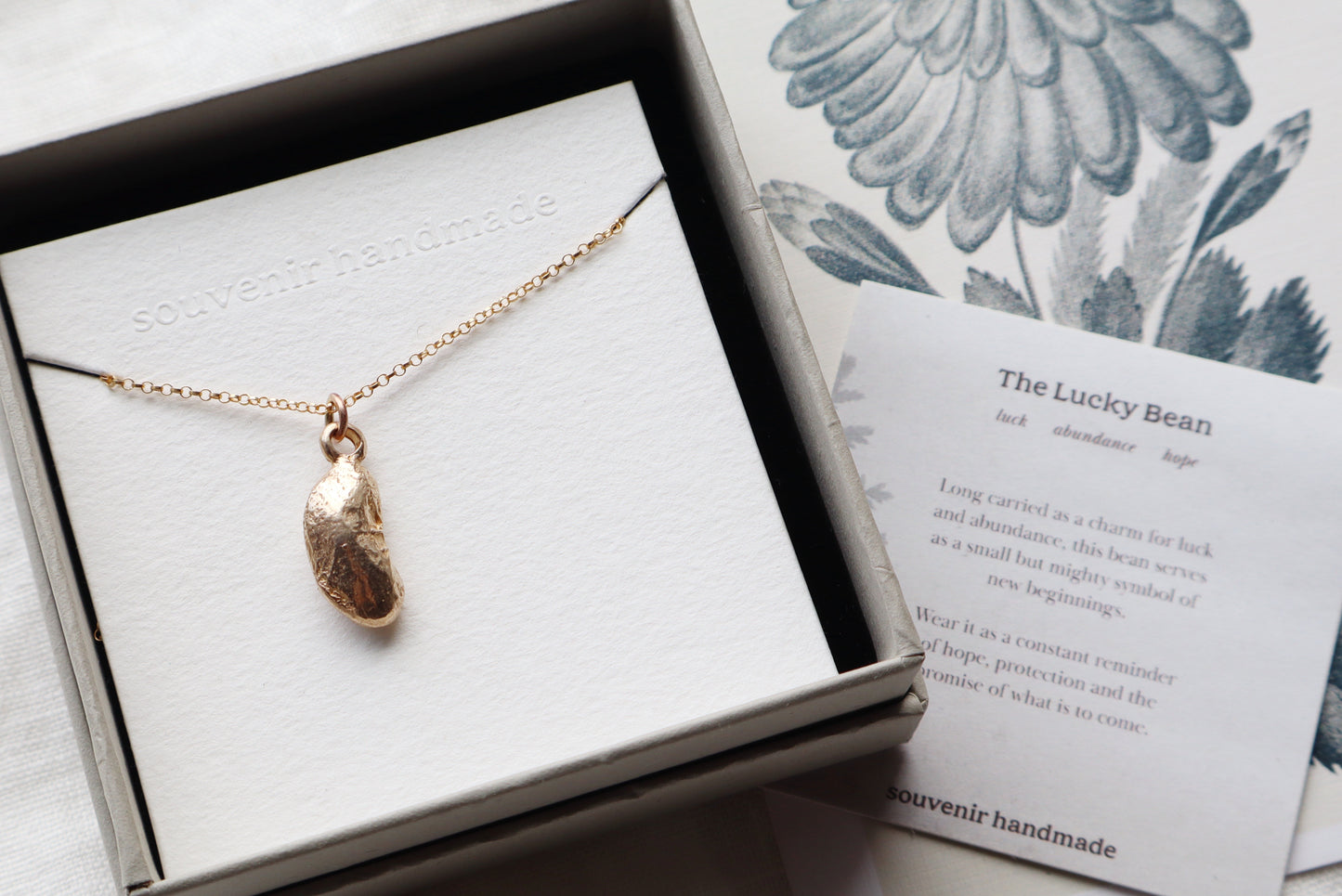 Lucky Bean Talisman - bronze