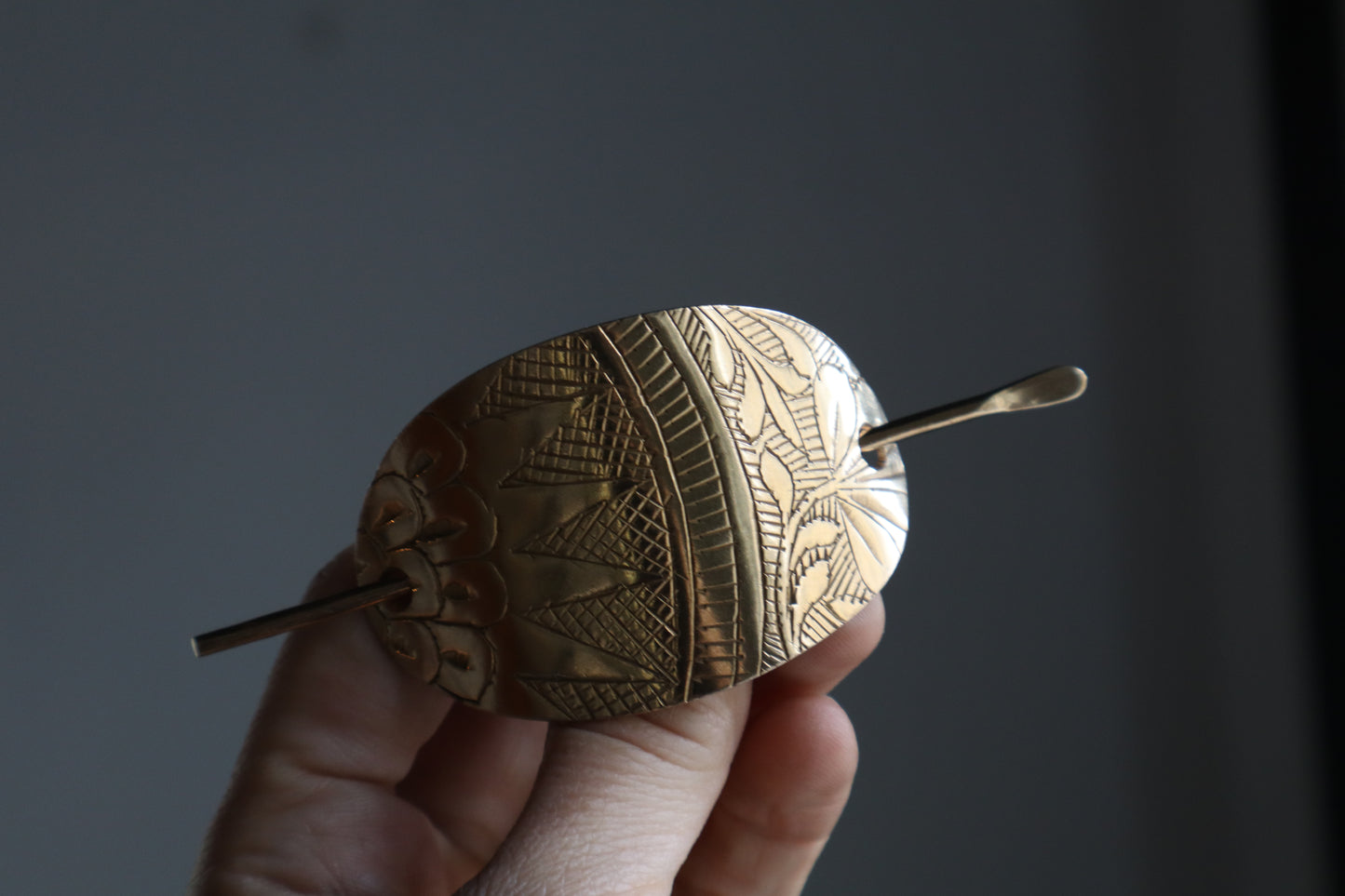 Folk hair slide