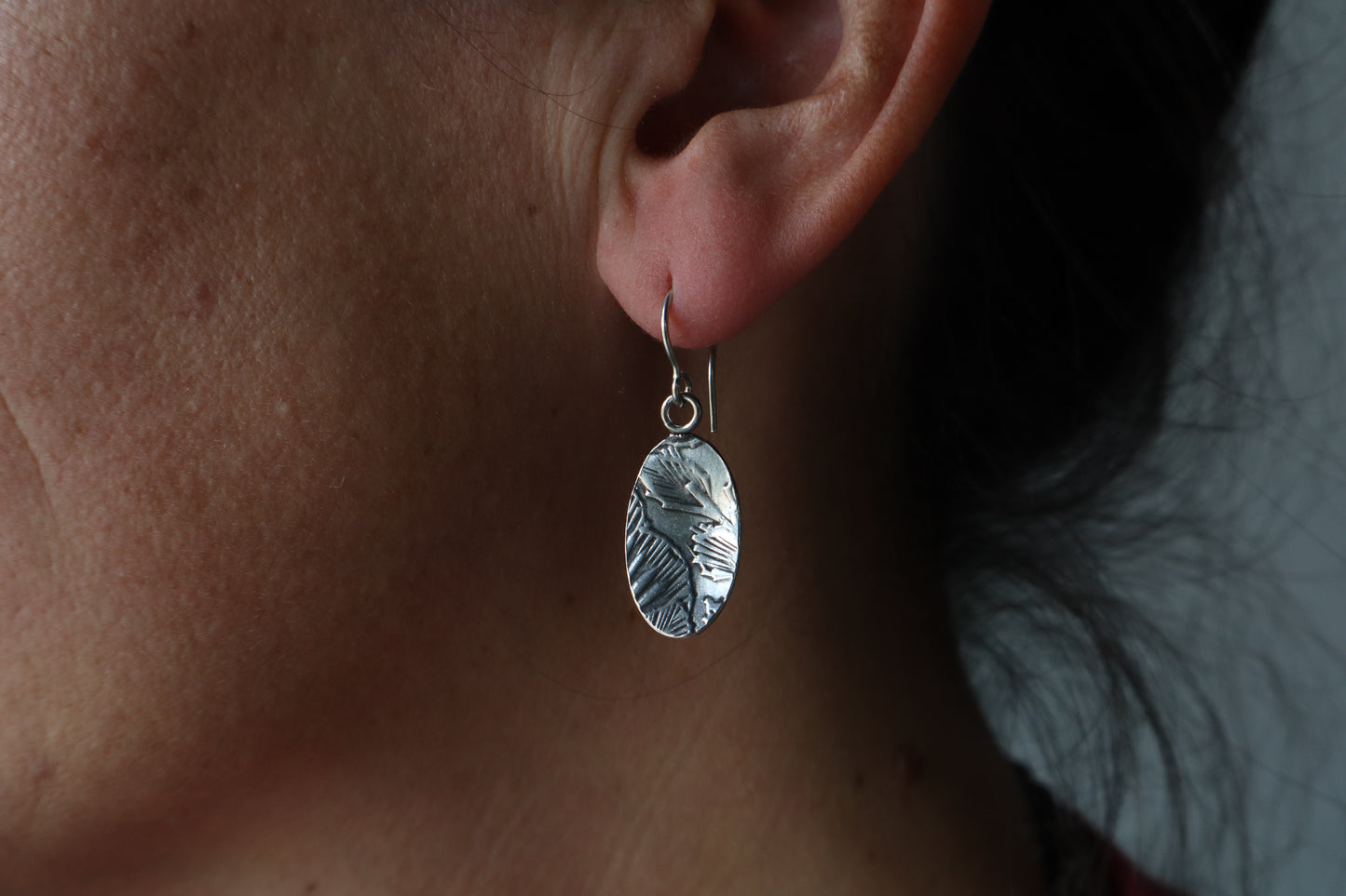 Petal earrings ~sterling silver ~