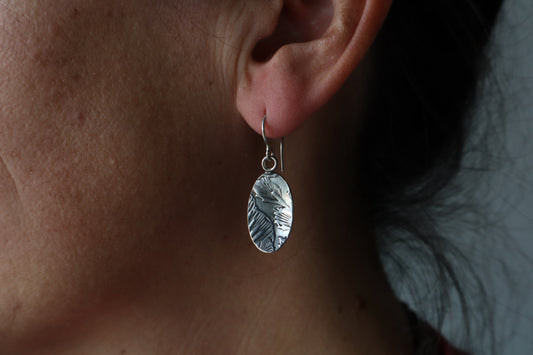 Petal earrings ~sterling silver ~