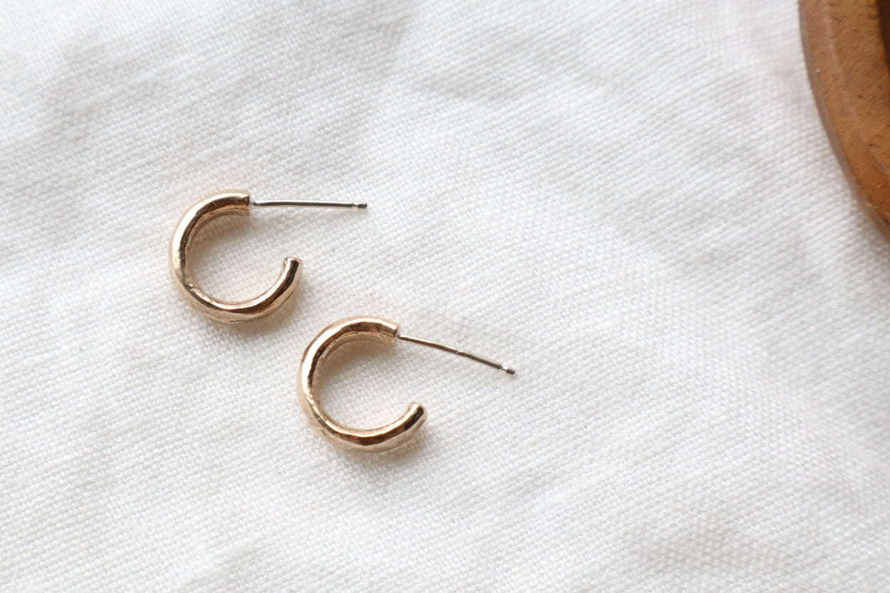 Jane earrings in bronze or sterling silver small