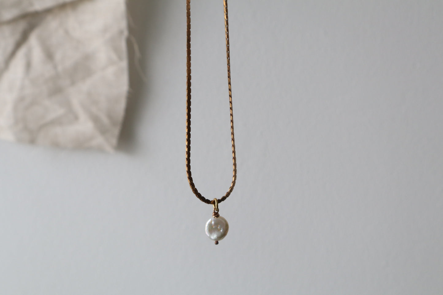 moon pearl necklace