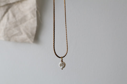 moon pearl necklace