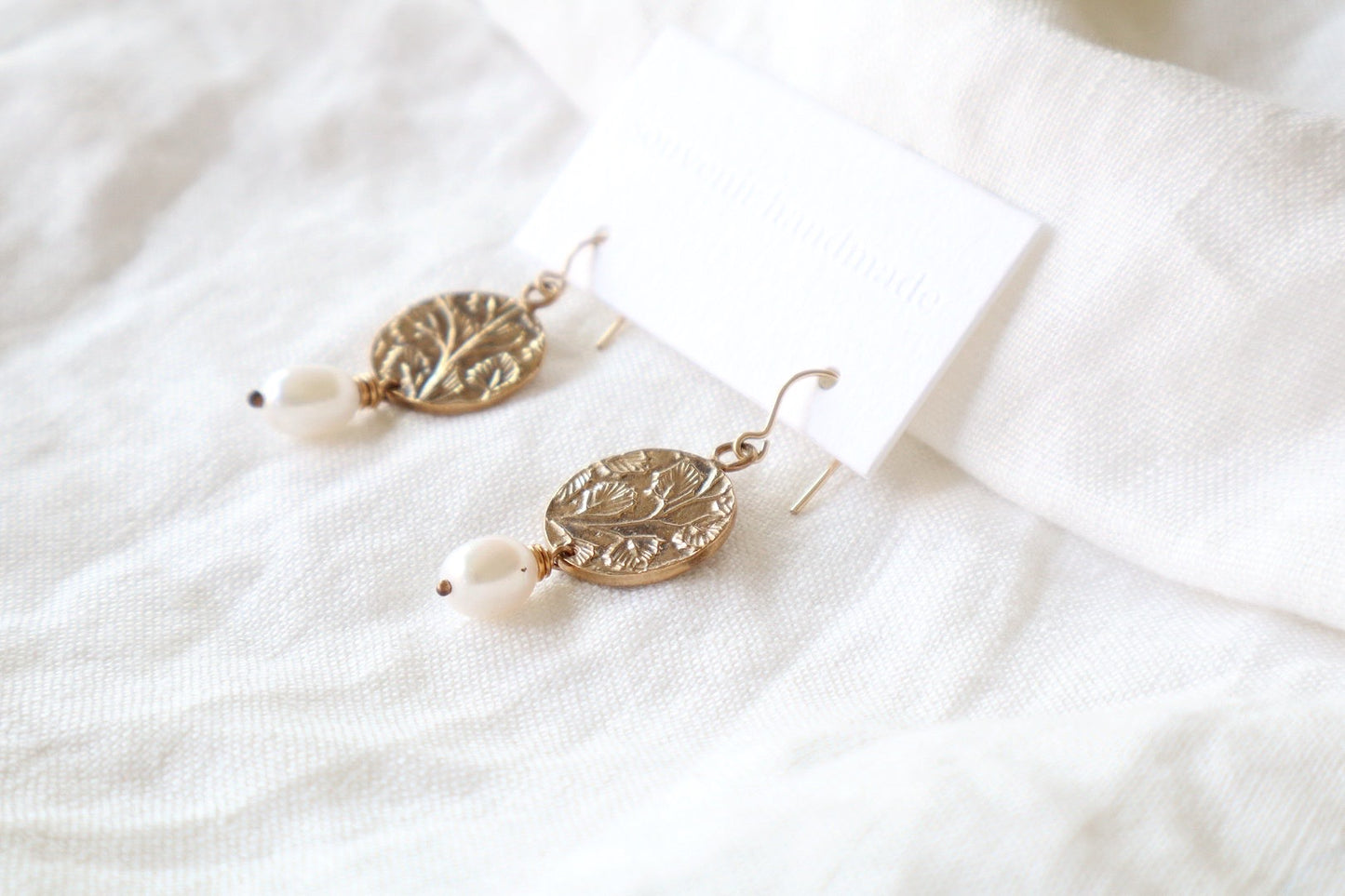 Bud freshwater pearl earrings