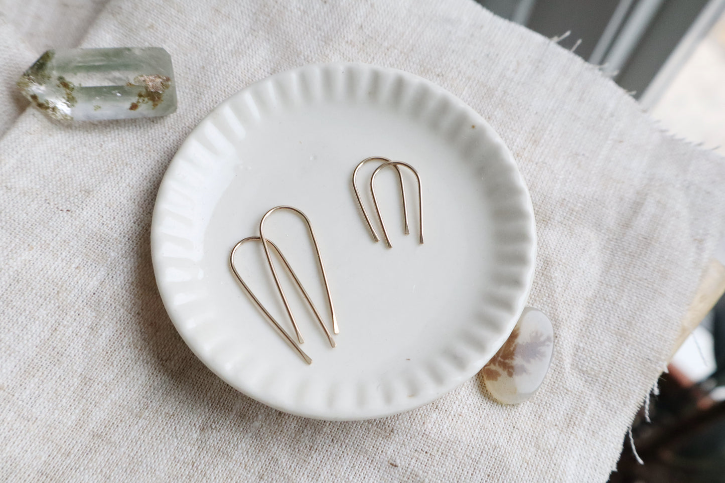 Good luck earrings - 14k gold filled or sterling silver