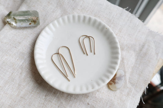 Good luck earrings - 14k gold filled or sterling silver