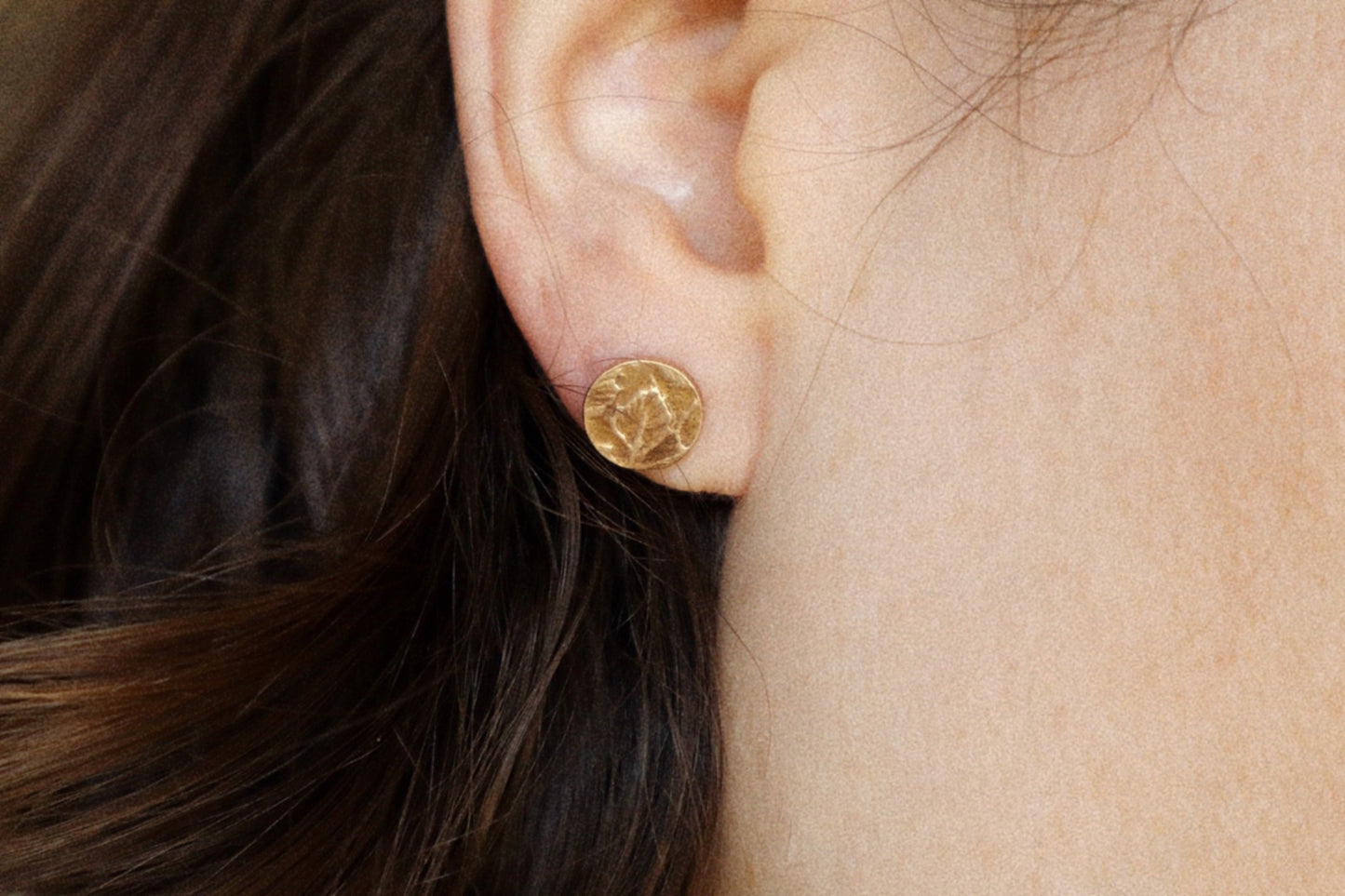 botanic every day studs in bronze