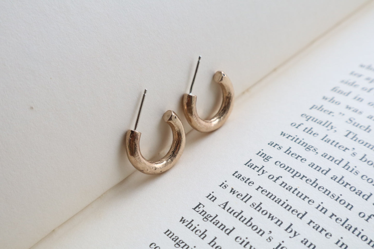 Jane earrings in bronze - medium