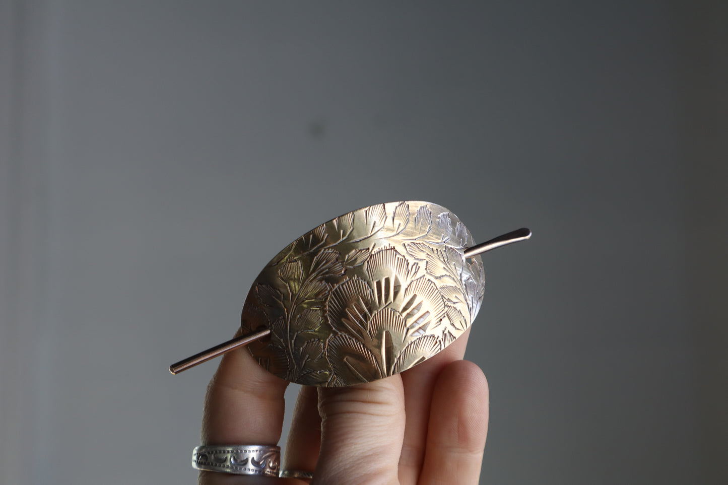 Folk hair slide