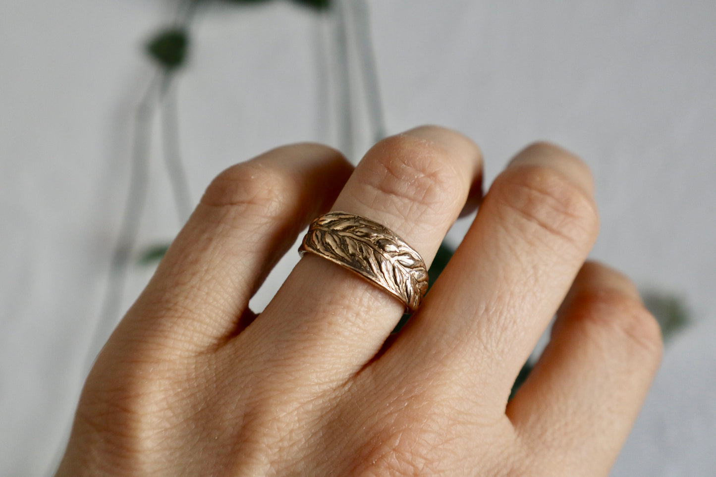 Wheat ring in bronze