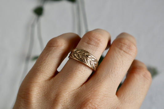Wheat ring in bronze
