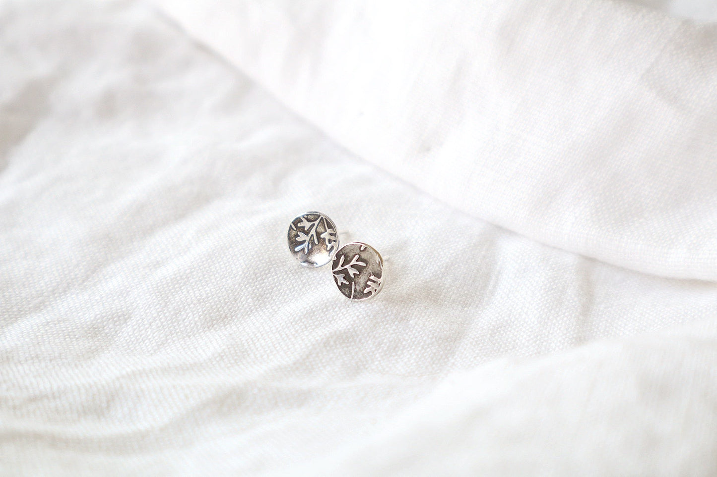 botanic every day studs in sterling silver