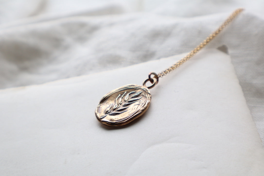 Wheat Talisman - bronze