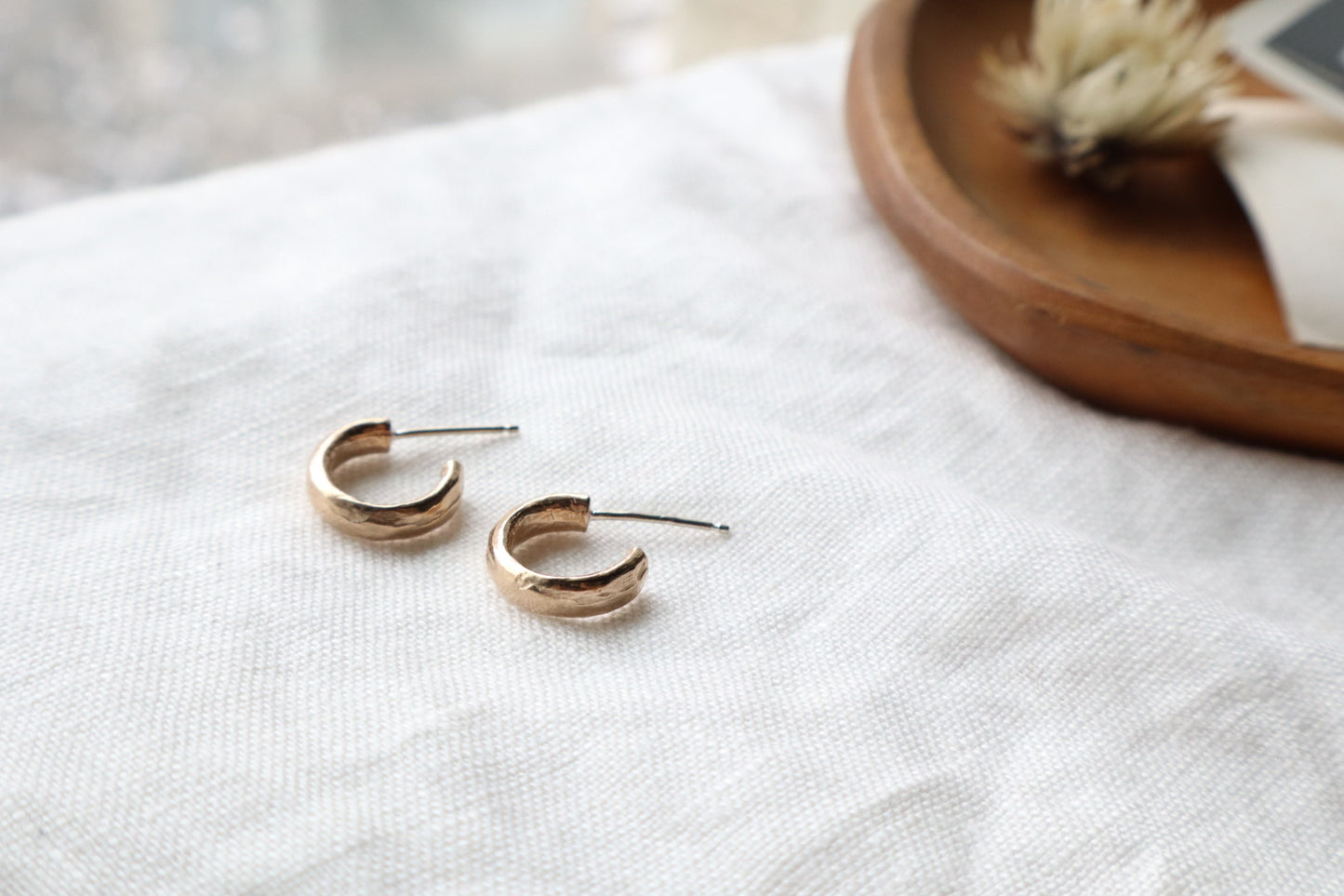 Jane earrings in bronze or sterling silver small