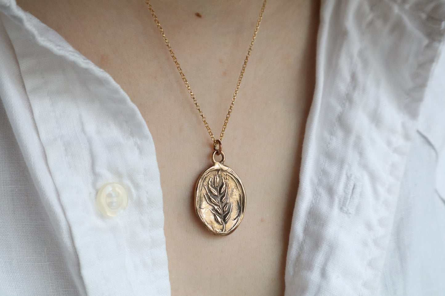 Wheat Talisman - bronze