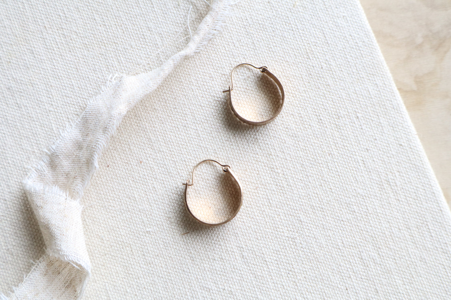 Nouveau hoops ~ bronze ~