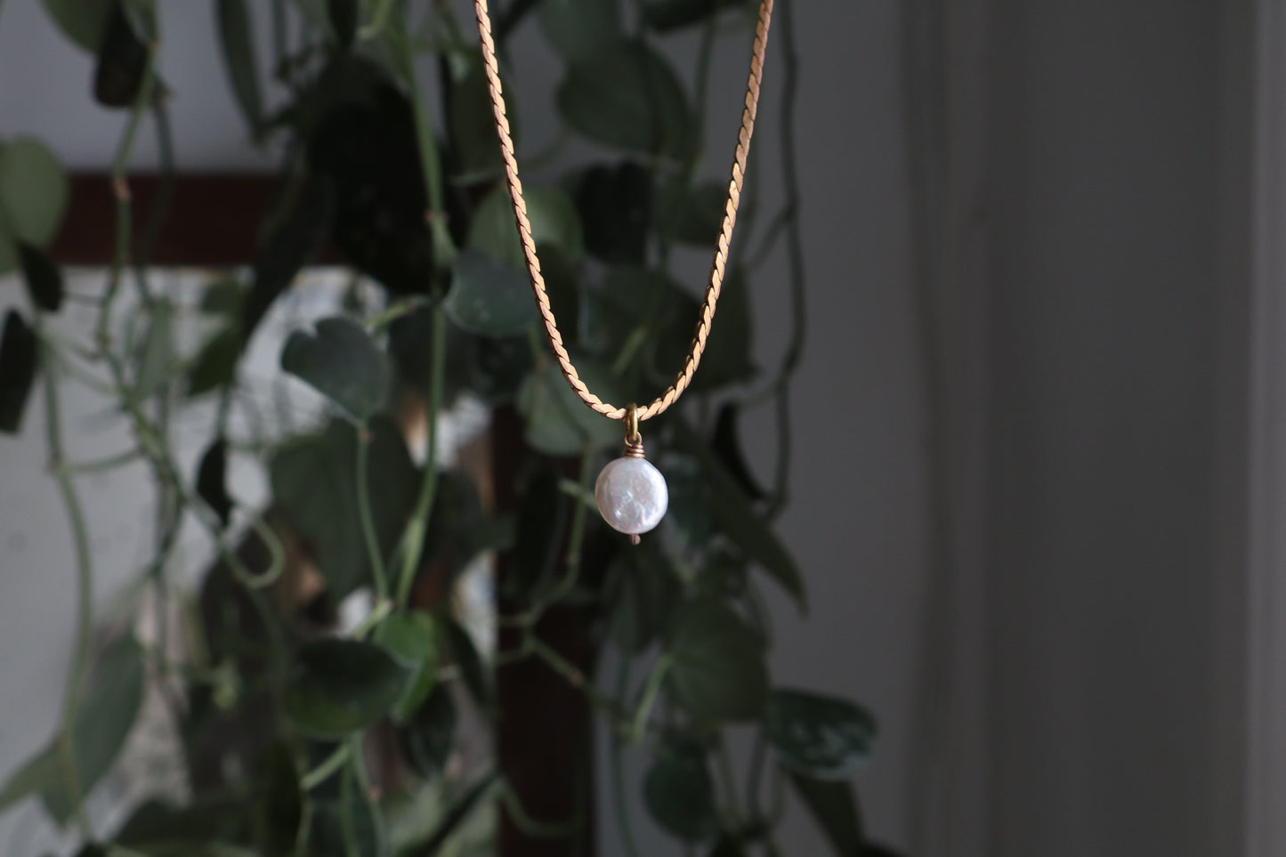 moon pearl necklace