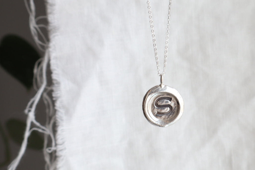 initial pendant ~sterling silver~