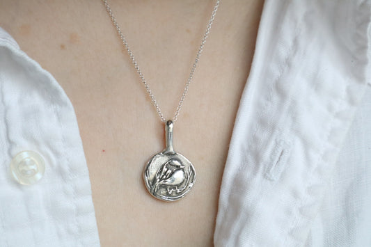Chickadee Talisman - Sterling silver