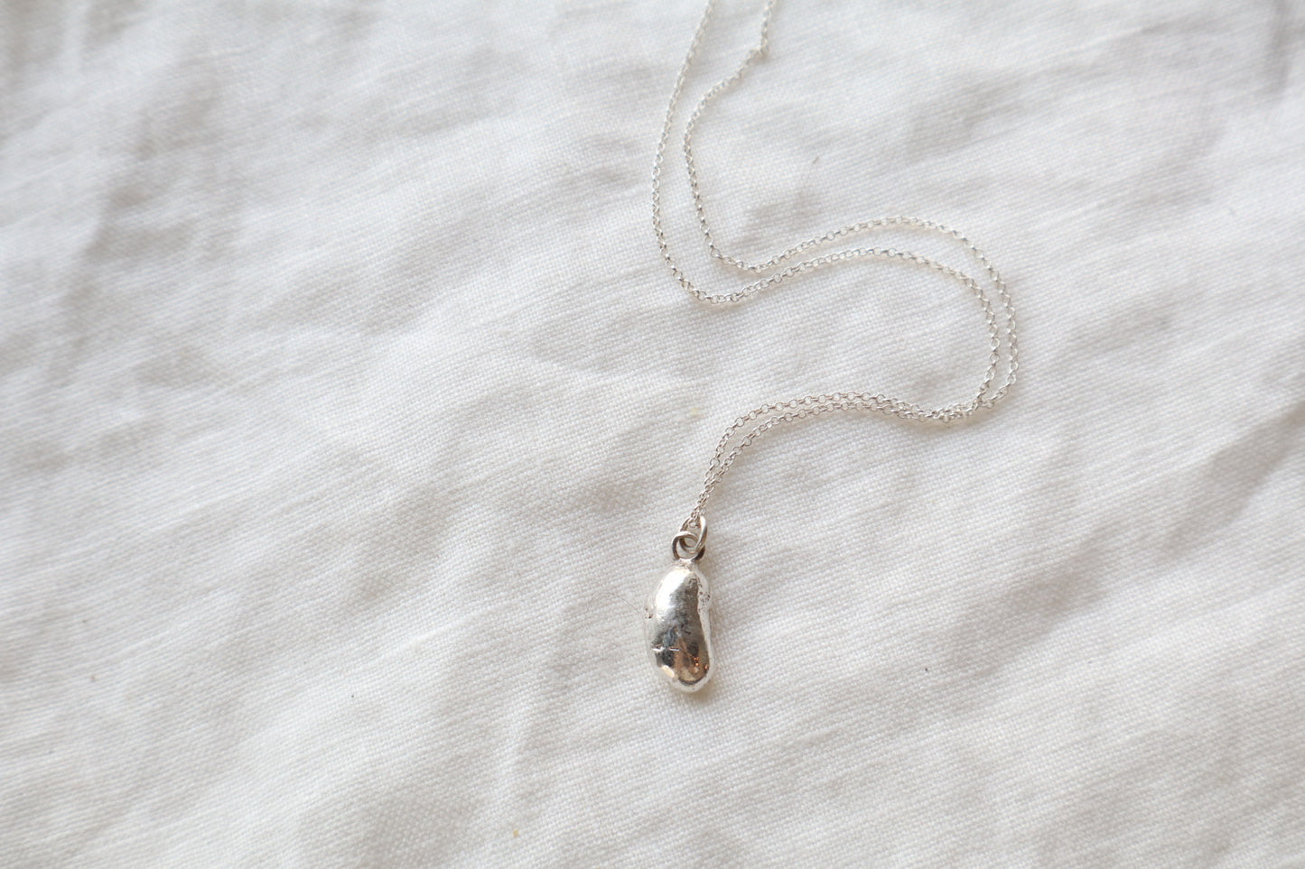 Lucky Bean Talisman - Sterling silver