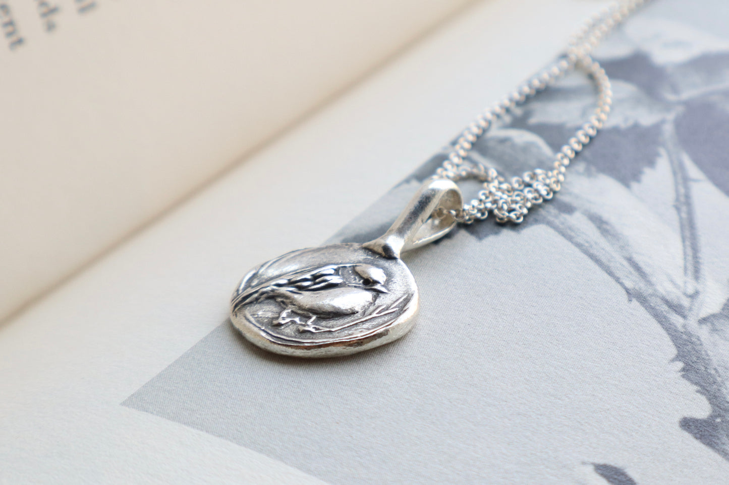 Chickadee Talisman in Sterling silver