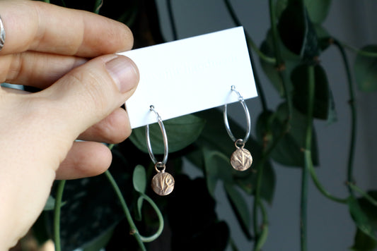 everyday hoops - large - bronze coin